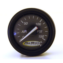 Load image into Gallery viewer, Ridetech-Air-Pressure-Gauge-Dual-Needle-Black-Face-150Psi-W-Fittings