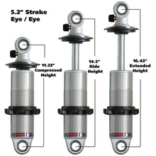 Load image into Gallery viewer, Ridetech-Hq-Series-Coilover-Shock-5.2In-Travel-2.5In-Coil-EyeEye-Mounting-11.225Inx16.425In