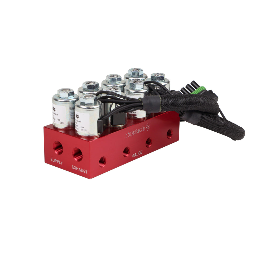 Ridetech-Ridepro-4-Way-Solenoid--Air-Valve-Block-Fittings-Not-Included