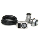 Air Ride Technologies (Ride Tech) 30111500 On-Demand 1 way compressor kit with analog gauge.