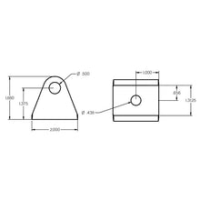 Load image into Gallery viewer, Ridetech-Universal-Shock-Bracket-Black-Powdercoat