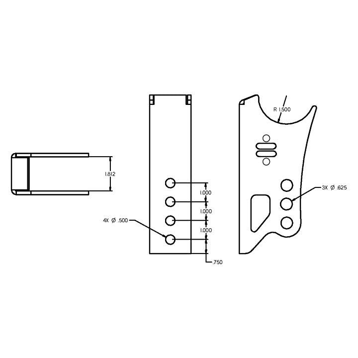Ridetech-Weld-On-Rear-Axle-Bracket-For-Bolt-On-4-Link