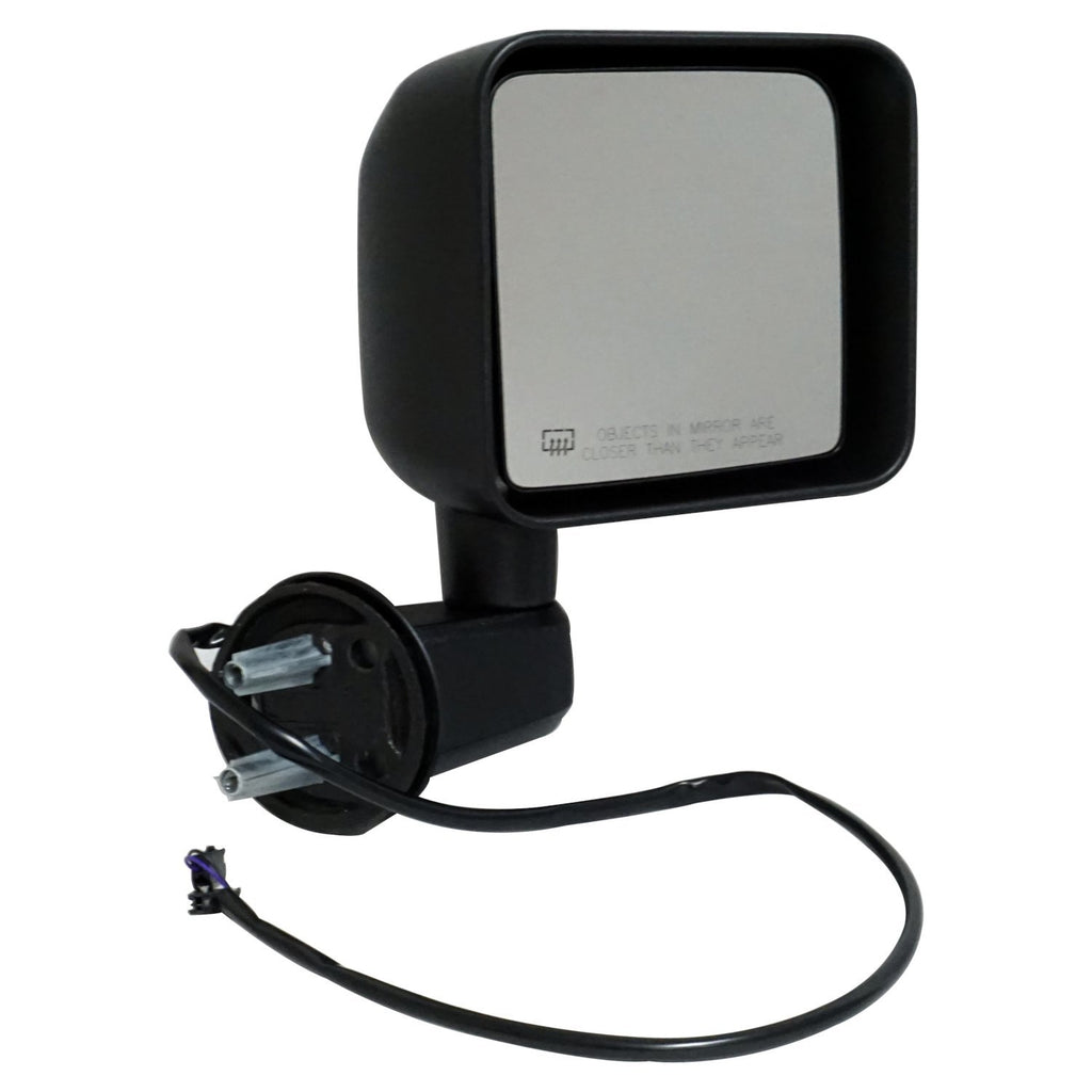 Right-Power-Heated-Mirror-For-20152018-Jeep-Jk-Wrangler;-Textured-Black-Finish