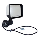 Crown Automotive 68249844AC Right Side Power, Heated, Mirror for 2015-2018 Jeep JK Wrangler; Chrome