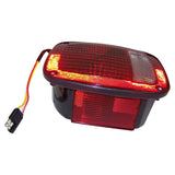 Crown Automotive J5758254 Right Tail Lamp w/ Side Marker Light for 1981-86 Jeep CJs; Black Body
