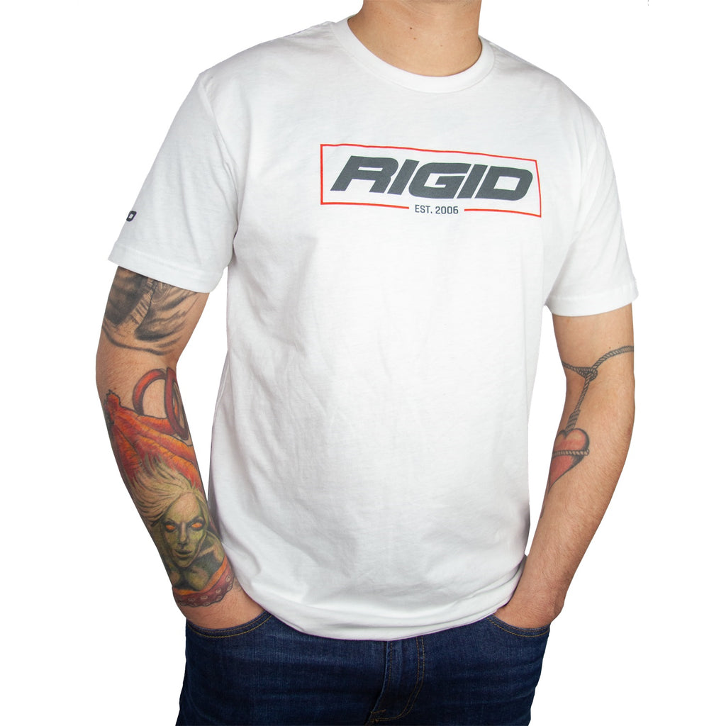 Rigid-T-Shirt-Established-2006-Medium-White
