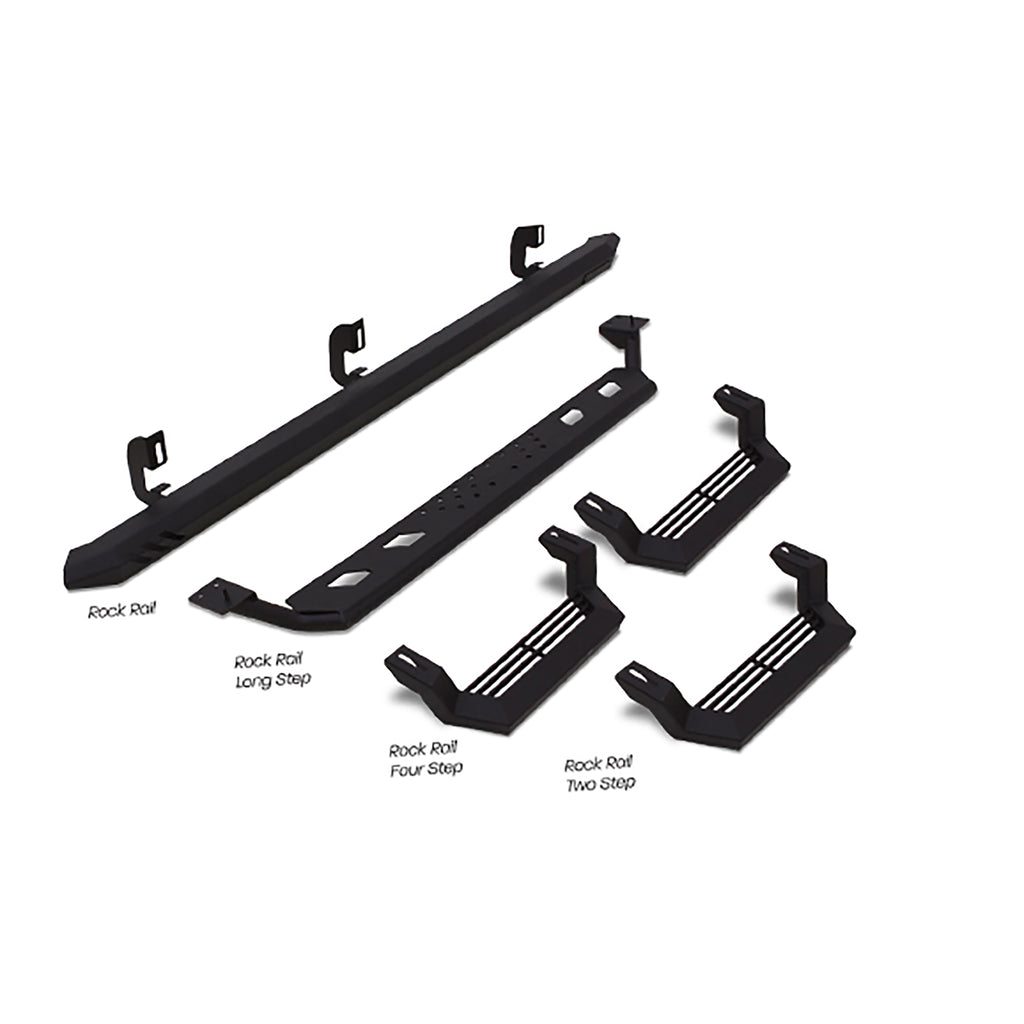 Rock-Rail-Long-Step;-Crew-Cab-Only,-2-Pc-Set