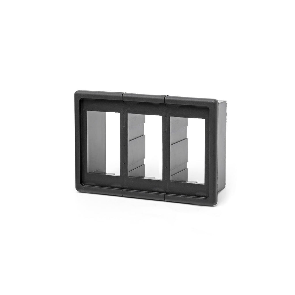 Rocker-Switch-Housing-Kit-3-Switches-Black-Plastic-Rough-Country