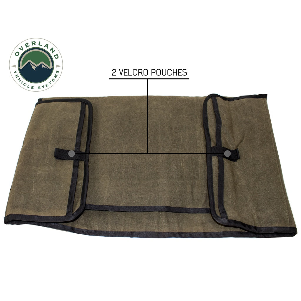 Rolled-Bag-General-Tools-With-Handle-And-Straps-Brown-16-Lb-Waxed-Canvas-Canyon-Bag-Universal-Overland-Vehicle-Systems