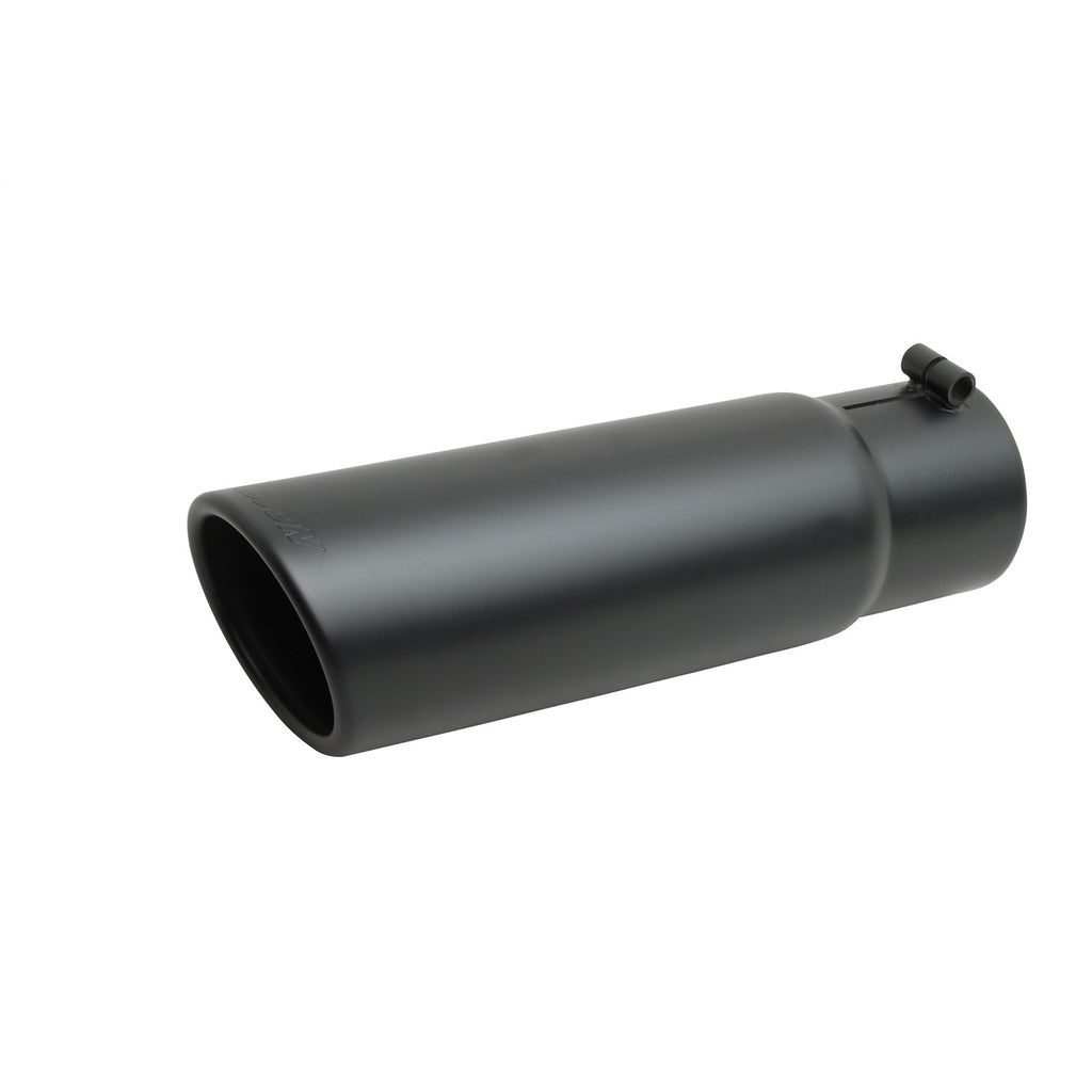 Rolled-Edge-Slash-Cut-Tip---8In-Od4In-Inlet19In-Length---Black-Ceramic