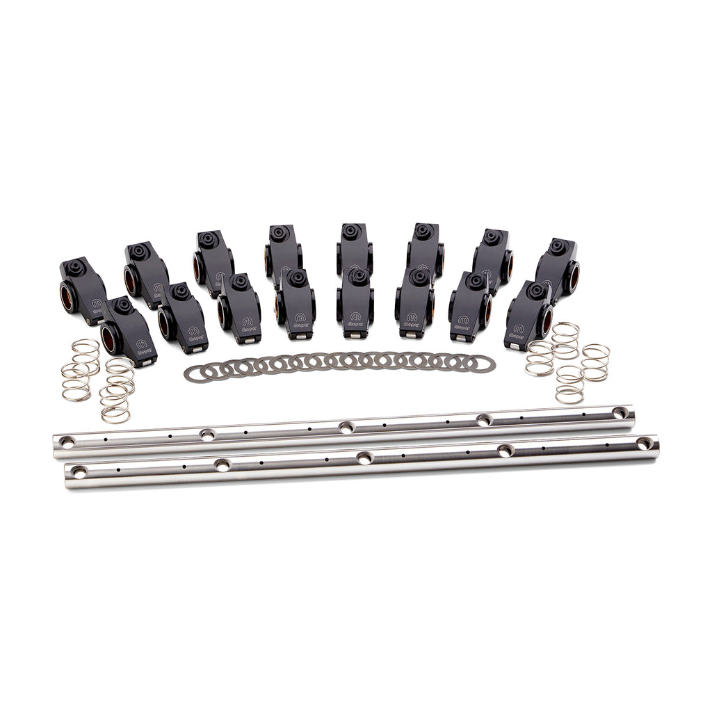 Roller-Rocker-Arm-Set;-1.5;-Shaft-Mount;-Mopar;-Black;-Fits-Bb-Chrysler-Engines
