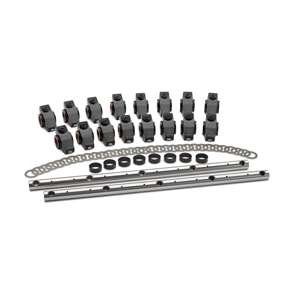 Roller-Rocker-Arm-Set;-1.6;-Shaft-Mount;-Mopar;-Black;-Fits-Sb-Chrysler-Engines