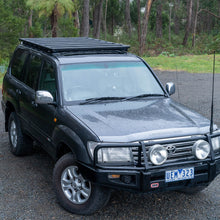 Load image into Gallery viewer, Roof-Rack-Base-With-Mount-Kit---Flat-Rack-With-Wind-Deflector