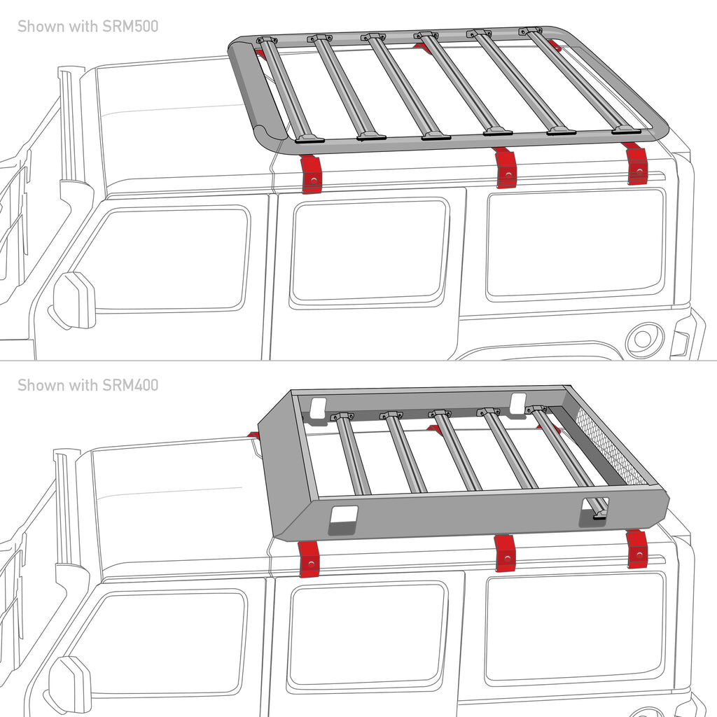 Roof-Rack-Rain-Gutter-Drip-Rail-Mounts6pc-Kit-Black-Mount-Kits
