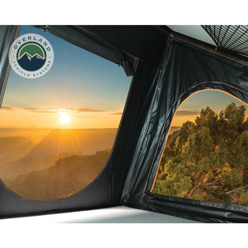 Roof-Top-Tent-Mamba-2-Side-Load-Aluminum-Black-Shell-Grey-Body-Overland-Vehicle-Systems