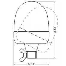 Load image into Gallery viewer, Rota-Compact-12V-Amber-Lens-Beacon-W-Flexible-Pole-Mount