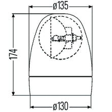 Load image into Gallery viewer, Rotating-Beacon-H12v-Amber-Lamp-2Rl
