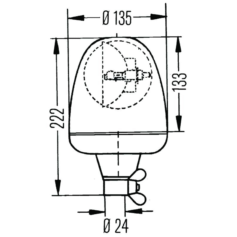Rotating-Lamp-H-24V-Yellow-Mgs24-2Rl
