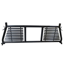 Load image into Gallery viewer, Round-Tube-Louver-With-Rear-Cab-Window-Cut-Out-Powder-Coated-Black-Steel