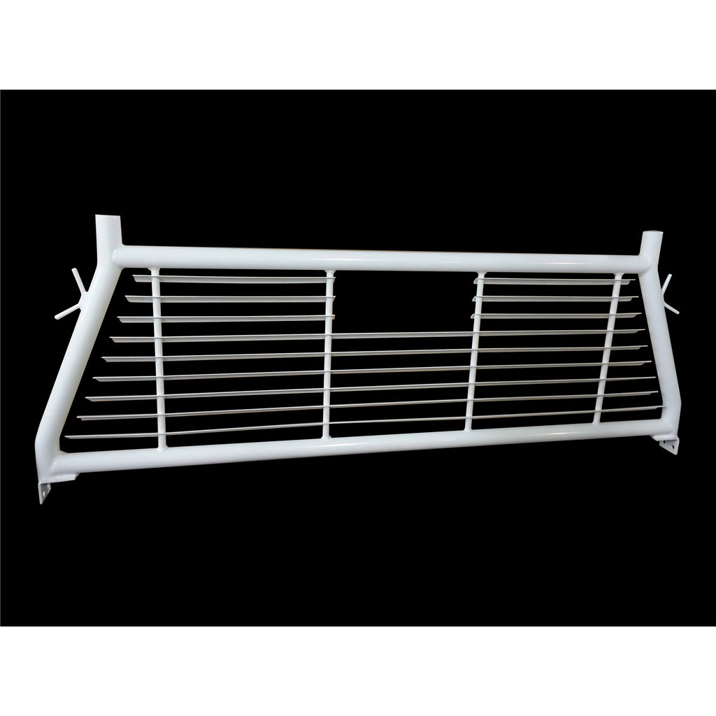 Round-Tube-Louver-Without-Rear-Cab-Window-Cut-Out-Powder-Coated-White-Steel