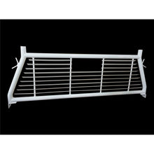 Load image into Gallery viewer, Round-Tube-Louver-Without-Rear-Cab-Window-Cut-Out-Powder-Coated-White-Steel