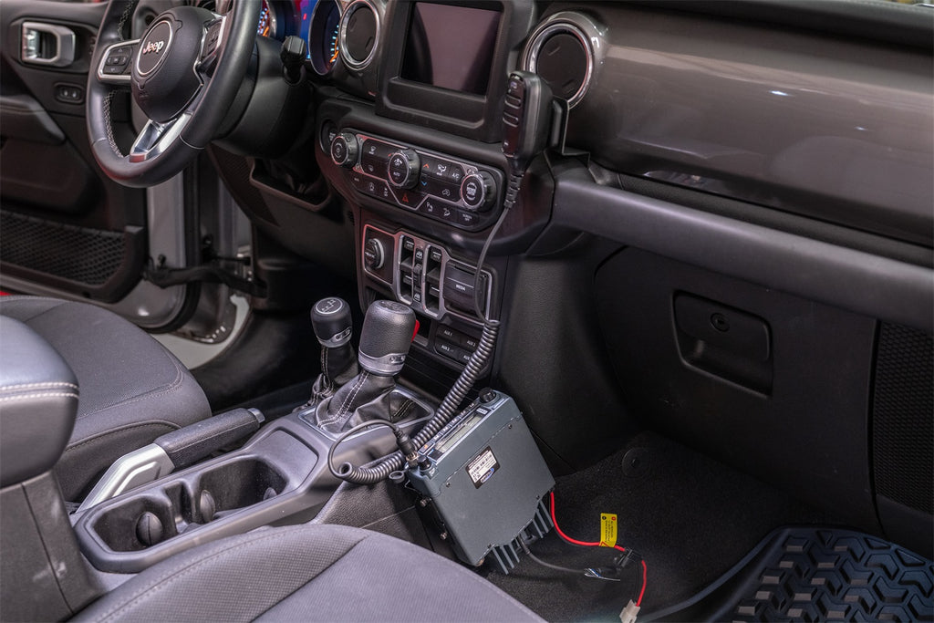 Rugged Ridge 13551.06 CB Radio Mount Bracket for Select Jeep Gladiator, Jeep Wrangler