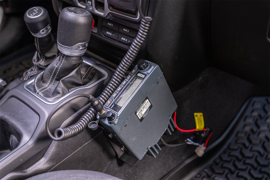 Rugged Ridge 13551.06 CB Radio Mount Bracket for Select Jeep Gladiator, Jeep Wrangler