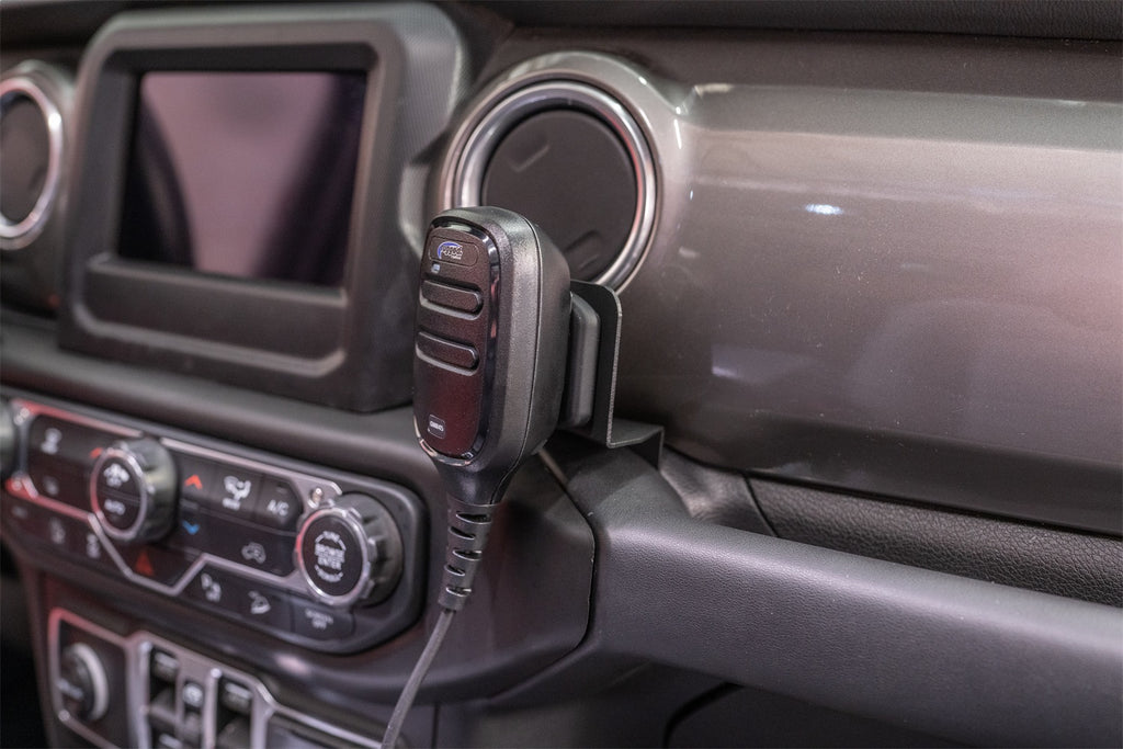 Rugged Ridge 13551.06 CB Radio Mount Bracket for Select Jeep Gladiator, Jeep Wrangler