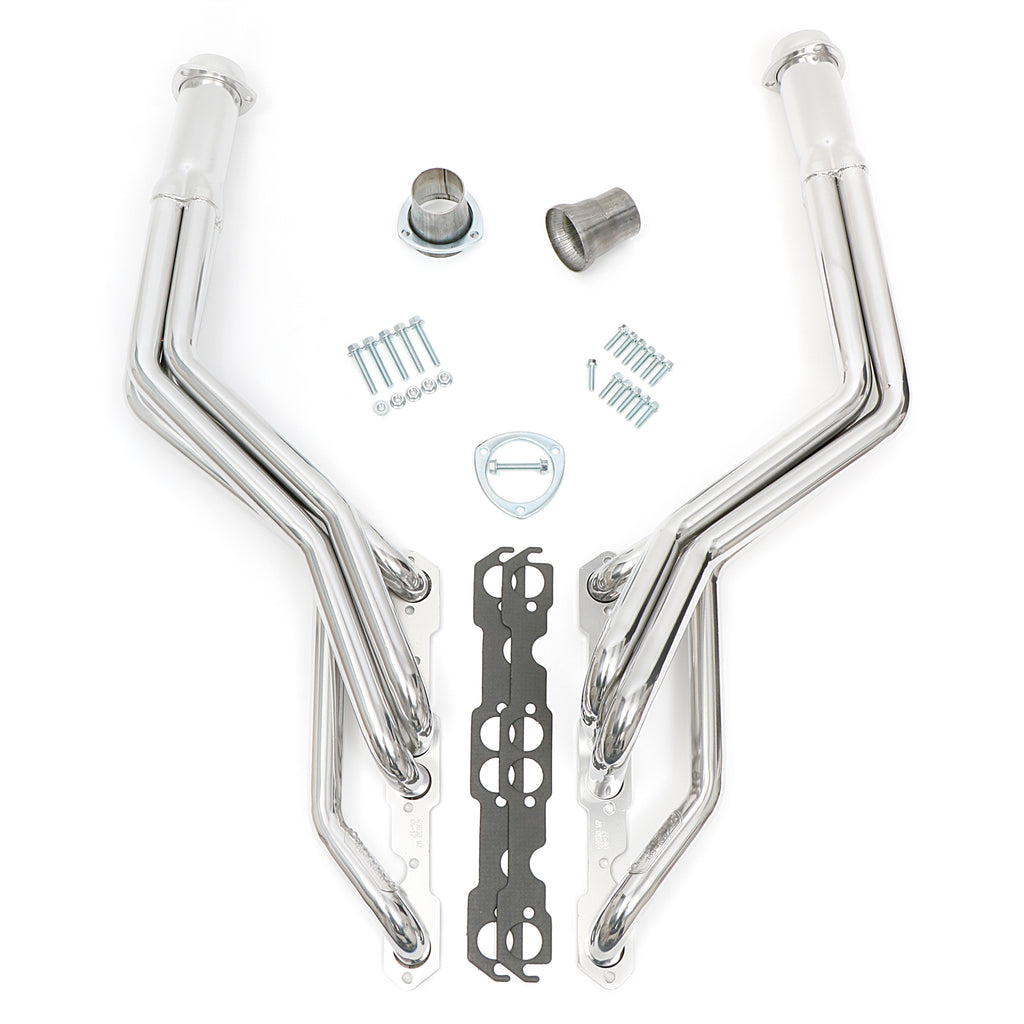 S10--Sb-Chevy-V8-Engine-Swap-Headers;-Long-Tube--Htc-Silver-Ceramic-Coated