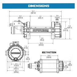 Superwinch S100432 Hydraulic Winch