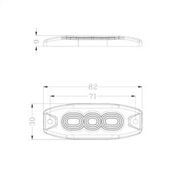BrightSource S19SM3A LED Amber Marker Light - Truck Part Superstore