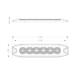 BrightSource S19SM6A LED Amber Marker Light - Truck Part Superstore