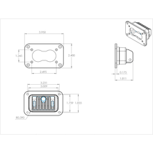 Load image into Gallery viewer, S2-Pro-Wide-Cornering-Pattern-Flush-Mount-Led-Light---Amber