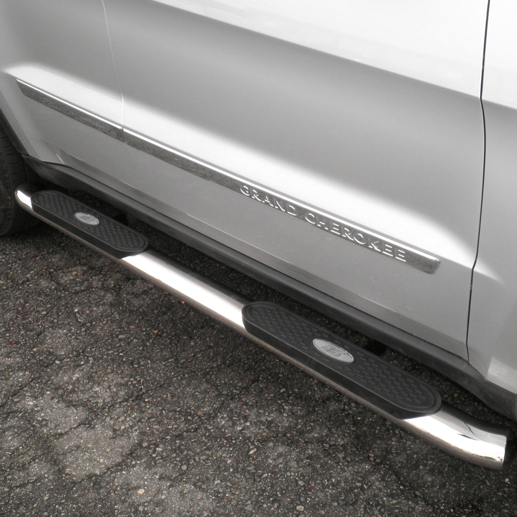 ARIES S221008-2 4" Polished Stainless Oval Side Bars, Select Jeep Grand Cherokee for Select Jeep Grand Cherokee