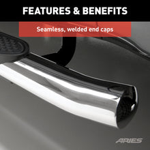 Load image into Gallery viewer, ARIES S222009-2 4" Polished Stainless Oval Side Bars, Select Toyota Tacoma for Select Toyota Tacoma