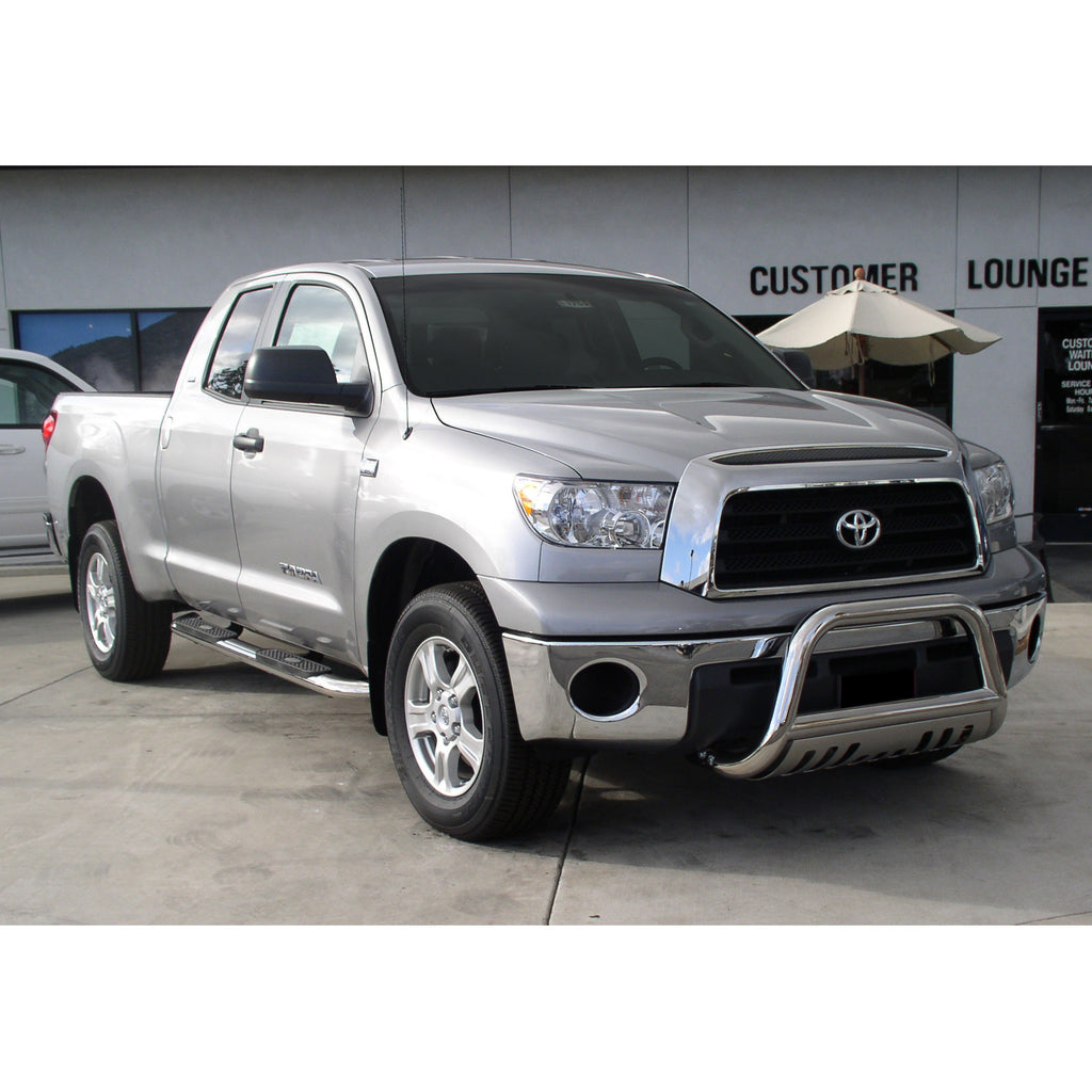 ARIES S222013-2 4" Polished Stainless Oval Side Bars, Select Toyota Tundra for Select Toyota Tundra