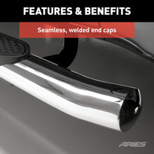Load image into Gallery viewer, ARIES S222023-2 4-Inch Oval Polished Stainless Steel Nerf Bars, Select Toyota Tundra CrewMax for Select Toyota Tundra