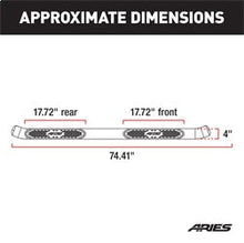 Load image into Gallery viewer, ARIES S223005 4in. Black Steel Oval Side Bars; Select Ford F-250; F-350 Super Duty - Truck Part Superstore