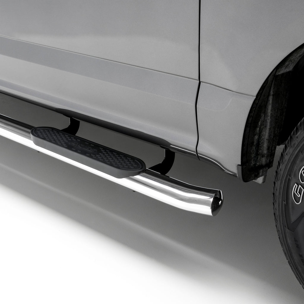ARIES S223016-2 4in. Polished Stainless Oval Side Bars; Select Ford F-150 - Truck Part Superstore