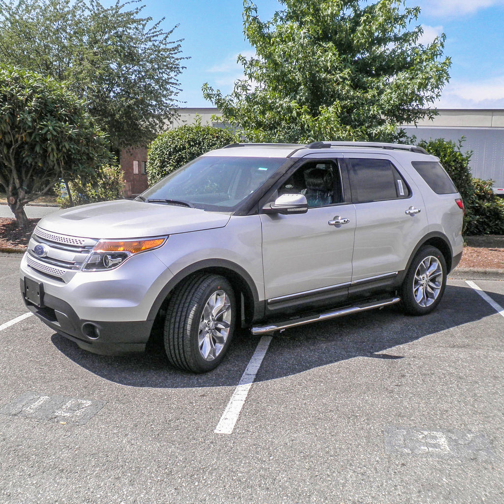 ARIES S223041-2 4" Polished Stainless Oval Side Bars, Select Ford Explorer for Select Ford Explorer