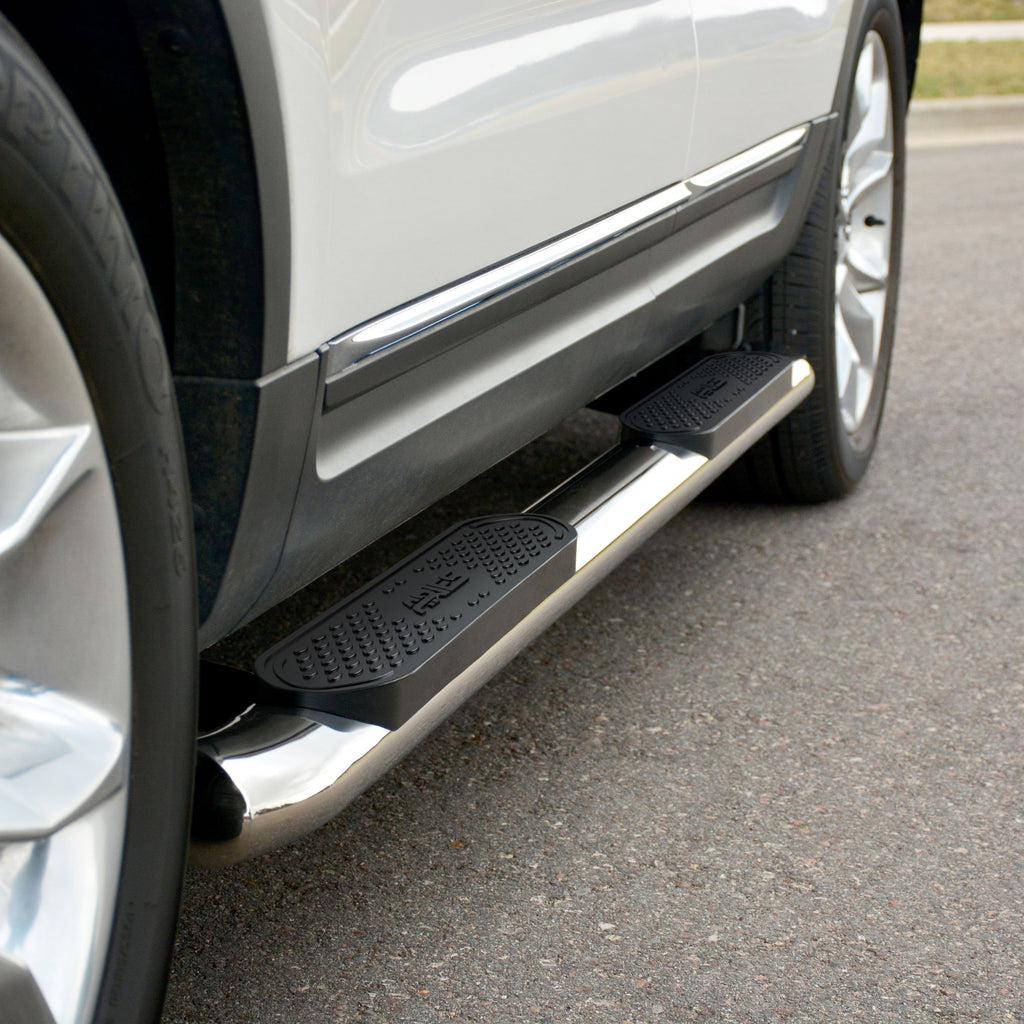 ARIES S223041-2 4" Polished Stainless Oval Side Bars, Select Ford Explorer for Select Ford Explorer
