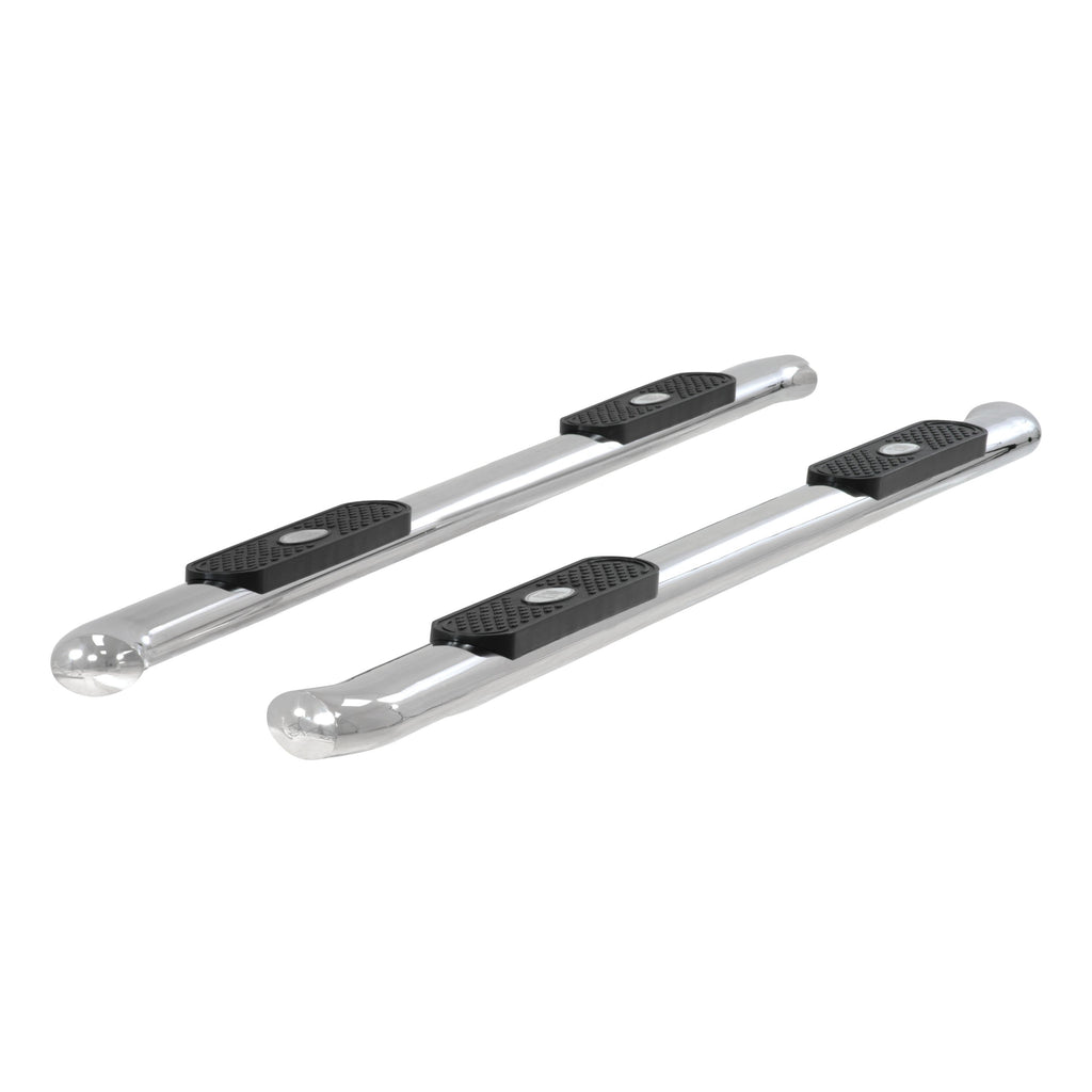 ARIES S223043-2 4" Polished Stainless Oval Side Bars, Select Ford F150, F250, F350, F450, F550 for Select Ford F-150