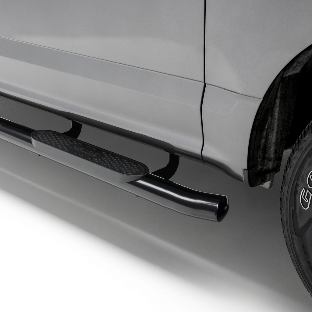 ARIES S223046 4" Black Steel Oval Side Bars, Select Ford Ranger SuperCrew for Select Ford Ranger