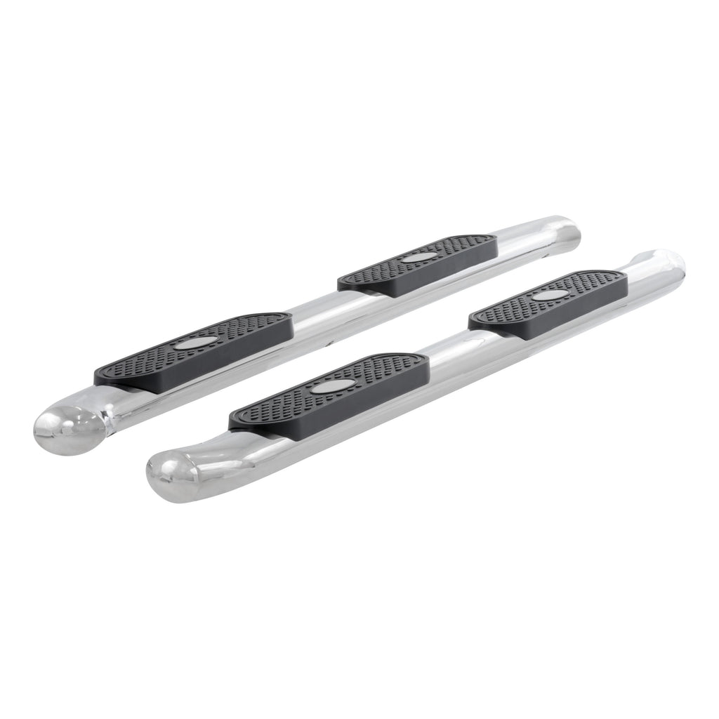 ARIES S224009-2 4" Polished Stainless Oval Side Bars, Select Silverado, Sierra 1500, 2500, 3500 for Select Chevrolet Silverado 1500