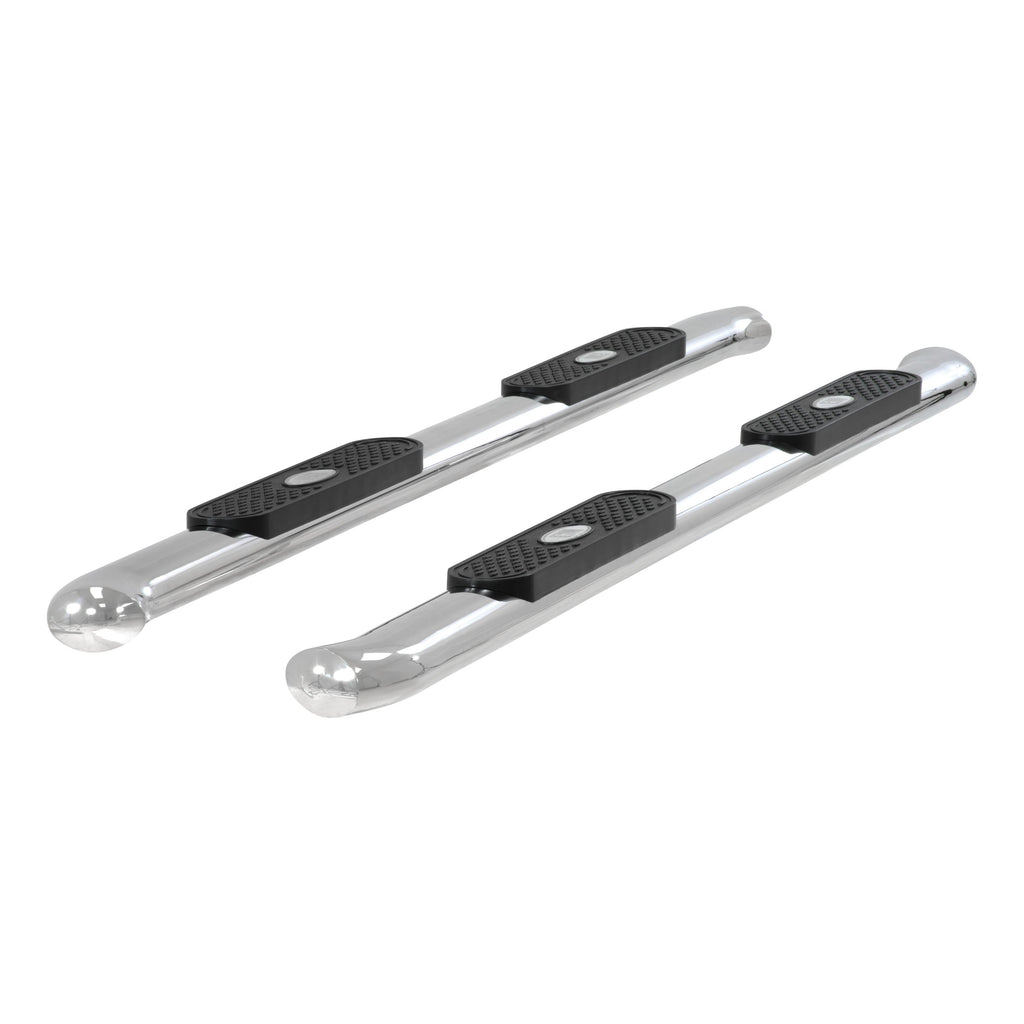 ARIES S224013-2 4" Polished Stainless Oval Side Bars, Select Silverado, Sierra 1500, 2500, 3500 for Select Chevrolet Silverado 2500 HD