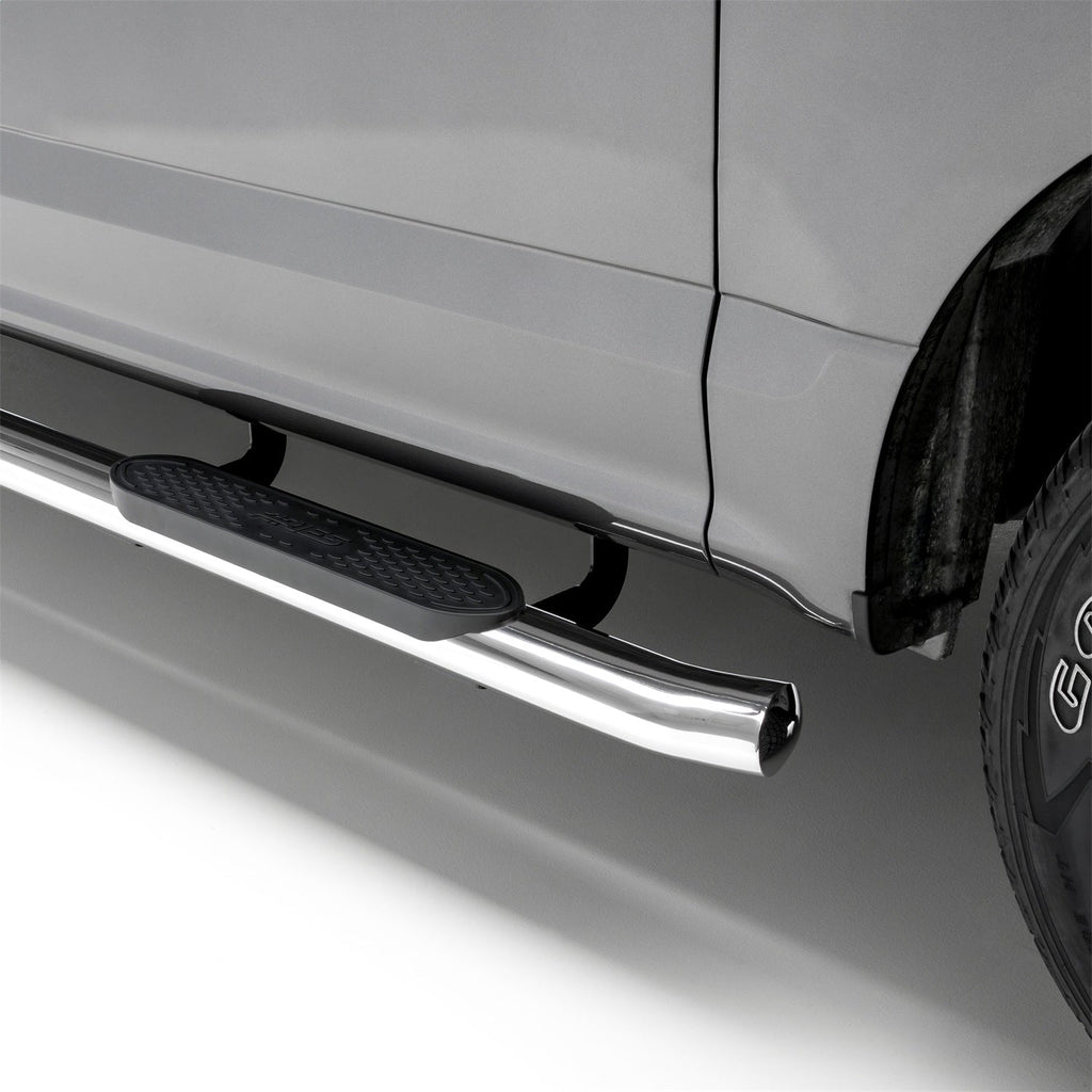 ARIES S224017-2 4in. Polished Stainless Oval Side Bars; Select Silverado; Sierra 1500; 2500; 350 - Truck Part Superstore