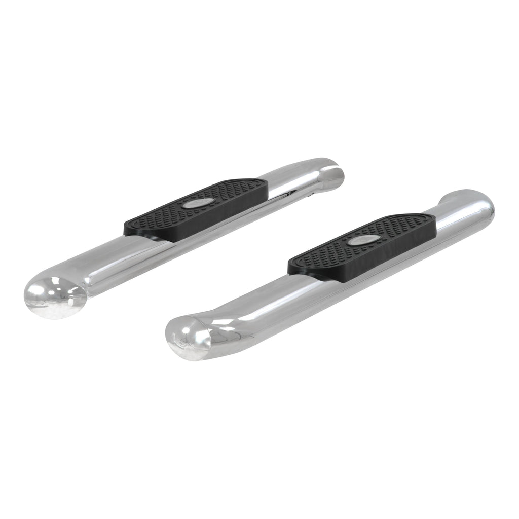 ARIES S224017-2 4in. Polished Stainless Oval Side Bars; Select Silverado; Sierra 1500; 2500; 350 - Truck Part Superstore