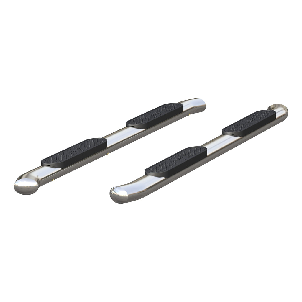ARIES S224051-2 4" Polished Stainless Oval Side Bars, Select Chevrolet Colorado, GMC Canyon Crew for Select Chevrolet Colorado
