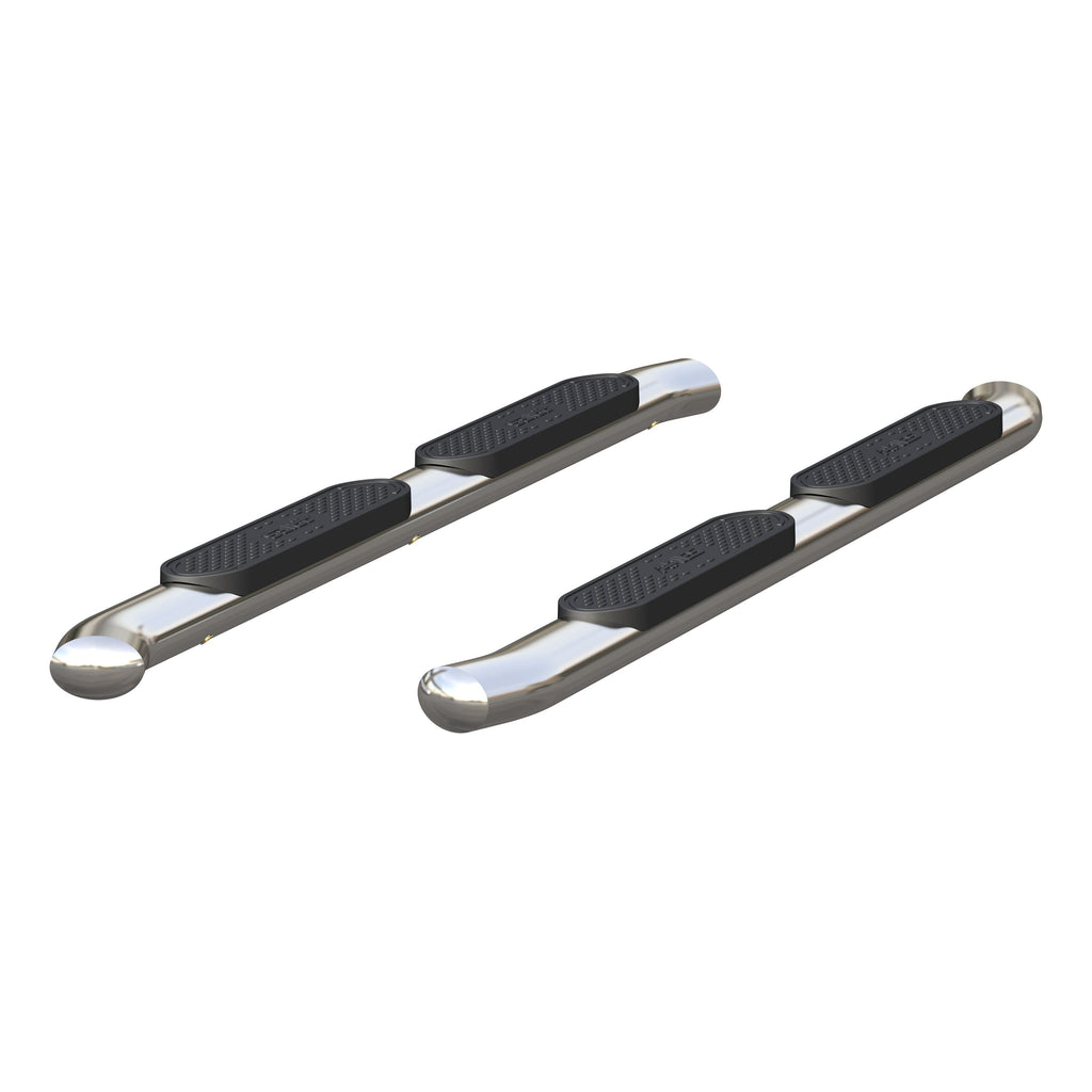 ARIES S224052-2 4" Polished Stainless Oval Side Bars, Select Chevrolet Colorado, GMC Canyon Crew for Select Chevrolet Colorado