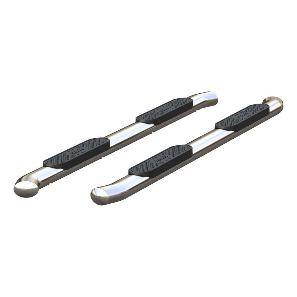 ARIES S224053-2 4" Polished Stainless Oval Side Bars, Select Silverado, Sierra 1500, 2500, 3500 for Select Chevrolet Silverado 1500